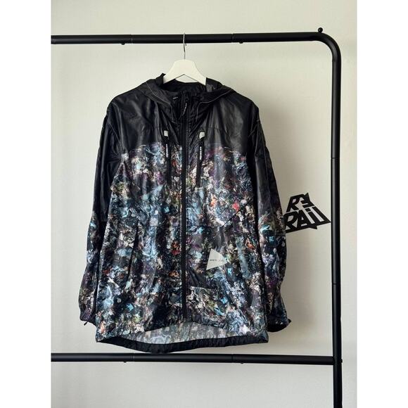 And Wander Technical Hooded Ripstop Jacket Abstract Print - Picture 1 of 11